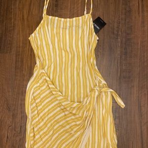 Yellow striped , forever 21 dress